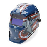 Lincoln Electric® VIKING™ 1840 Series K3173-3 Auto-Darkening Welding Helmet, All American®, Blue/Red/White