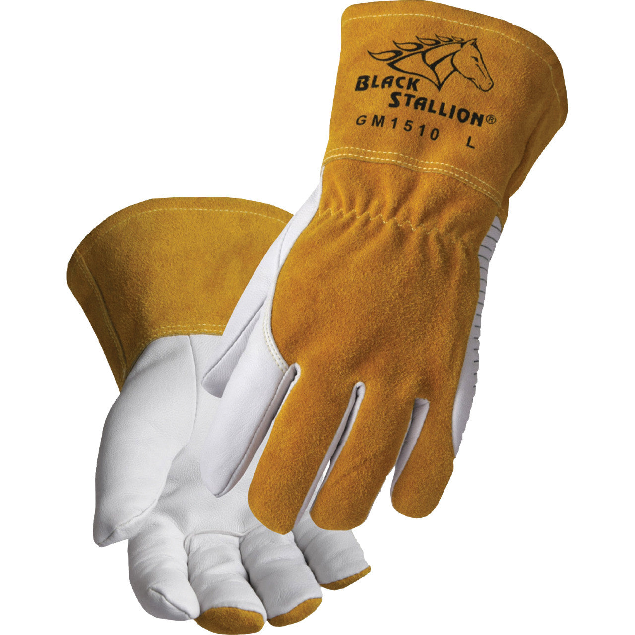 Black Stallion - Premium Goatskin MIG Gloves W/ Dragpatch