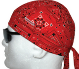 Doo Rags, One Size Fits All, Red Bandanna 7000R